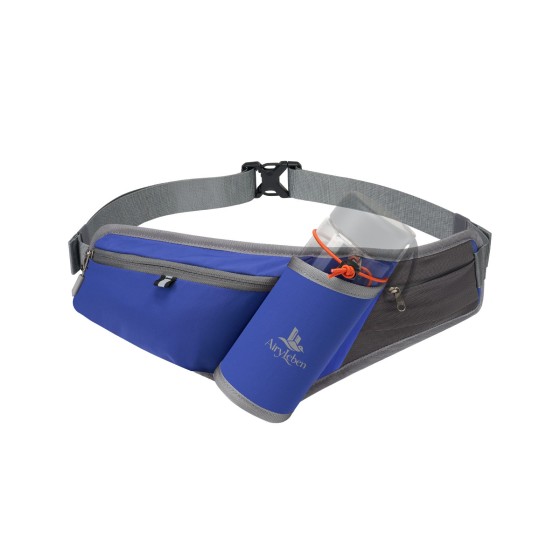 AiryLeben Fanny Pack with Water Bottle Holder, RFID Blocking Running Belt Bag, Lightweight Water-Resistant Fabric, Adjustable Belt, Waist Bag for Women Men, Waist Pack for Hiking Travel Dog Walking