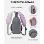AiryLeben Crossbody Sling Bag RFID Travel Sling Backpack Lightweight Hiking Daypack, Convertible Strap Hidden Anti-Theft Pocket, Water Resistant, Fits 11" Tablets 20oz Water Bottle Cross-body Shoulder Bag Purse