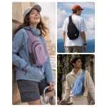 AiryLeben Crossbody Sling Bag RFID Travel Sling Backpack Lightweight Hiking Daypack, Convertible Strap Hidden Anti-Theft Pocket, Water Resistant, Fits 11" Tablets 20oz Water Bottle Cross-body Shoulder Bag Purse