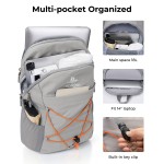 AiryLeben Small Commuter Travel Backpack, Lightweight Laptop Backpack for Women Men, College Backpack Fits 14-inch Laptops, Multi-pocket, Water Resistant, 18L Casual Daypack for Light Outdoor & Work
