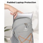AiryLeben Small Commuter Travel Backpack, Lightweight Laptop Backpack for Women Men, College Backpack Fits 14-inch Laptops, Multi-pocket, Water Resistant, 18L Casual Daypack for Light Outdoor & Work