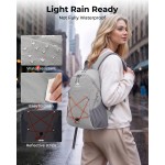 AiryLeben Small Commuter Travel Backpack, Lightweight Laptop Backpack for Women Men, College Backpack Fits 14-inch Laptops, Multi-pocket, Water Resistant, 18L Casual Daypack for Light Outdoor & Work
