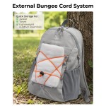 AiryLeben Small Commuter Travel Backpack, Lightweight Laptop Backpack for Women Men, College Backpack Fits 14-inch Laptops, Multi-pocket, Water Resistant, 18L Casual Daypack for Light Outdoor & Work