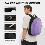 AiryLeben Laptop Backpacks for Men Women Work Lightweight Travel Daypack College 20L, 1.42 lb, 15.6'' Laptop, Water & Wear‑Resistant, Sliding Chest Strap, Side‑Zip Anti‑Theft Pocket