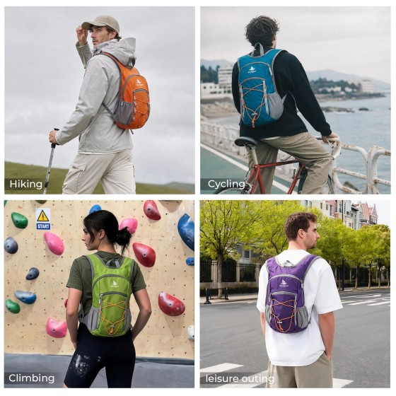 14L Small Hiking Backpack, Packable Travel Daypack for Men Women
